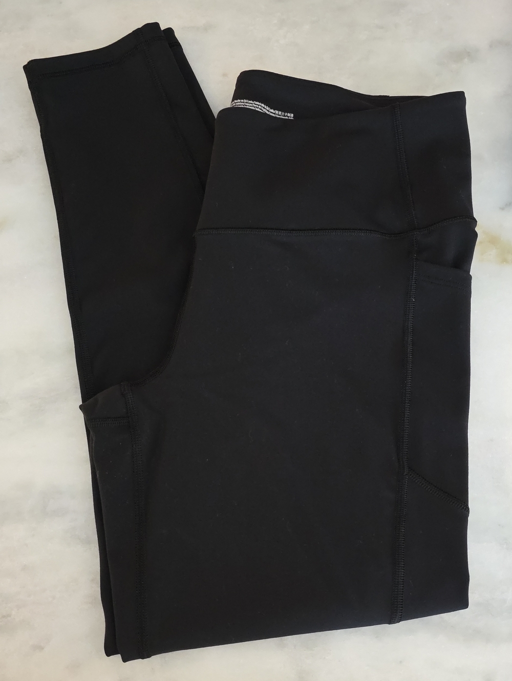 Victoria's Secret Black High-Waist Leggings with Side Pockets